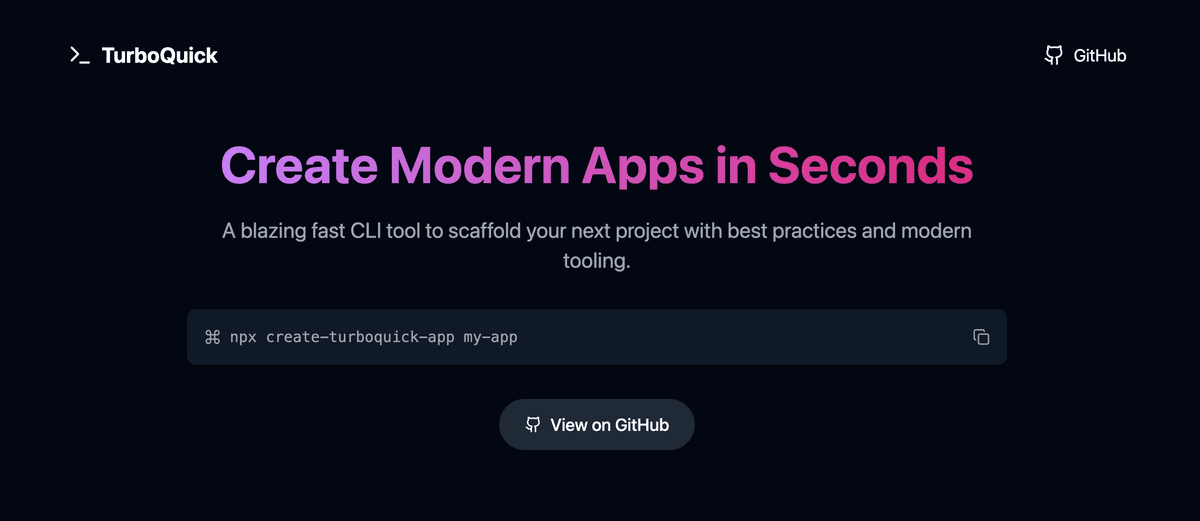 create-Turboquick-app